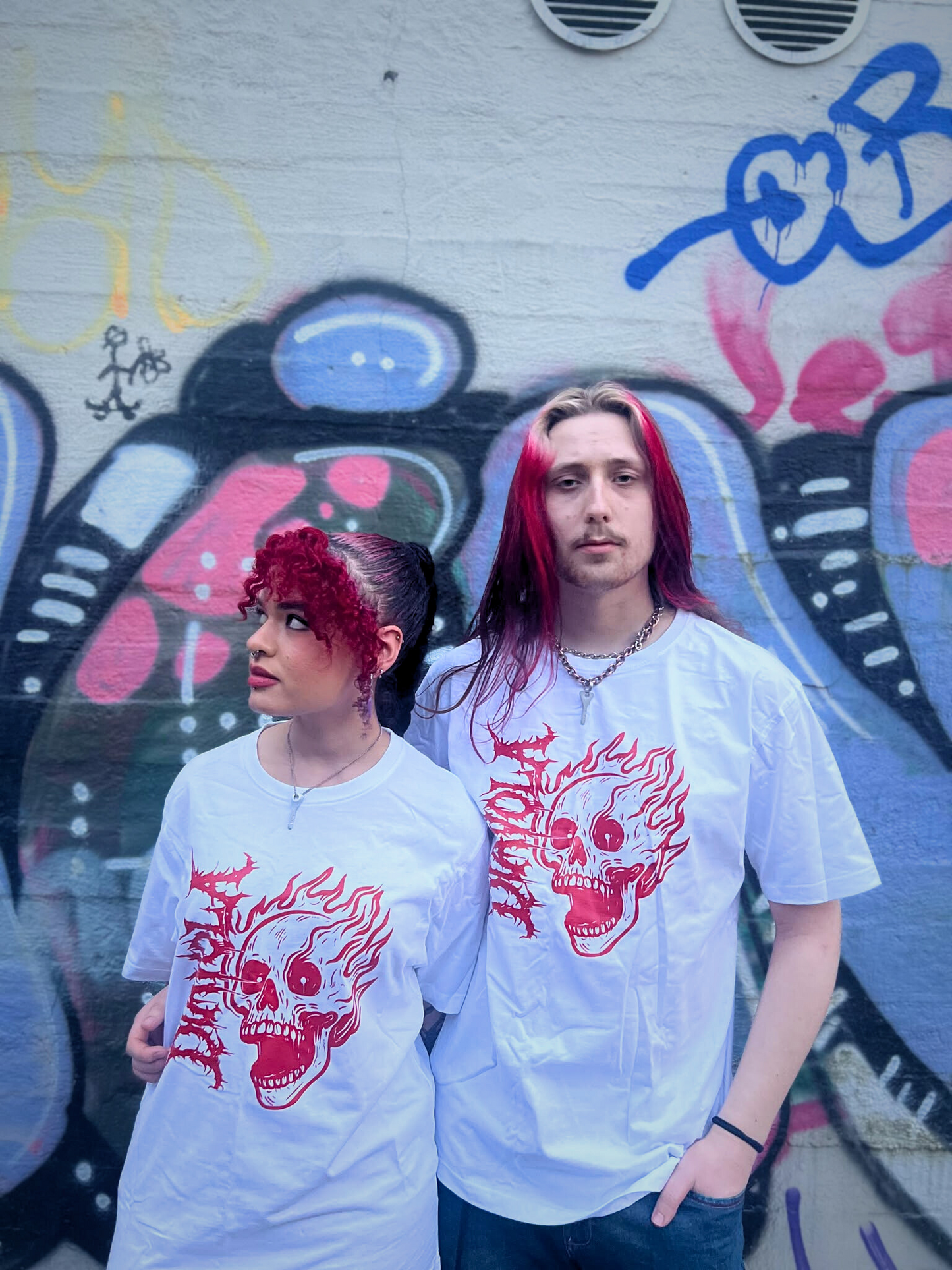 Embers white t-shirt